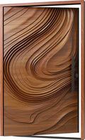 Fluenza Carved Sapele Pivot Door