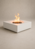 Piazza Low Square Outdoor Firepit