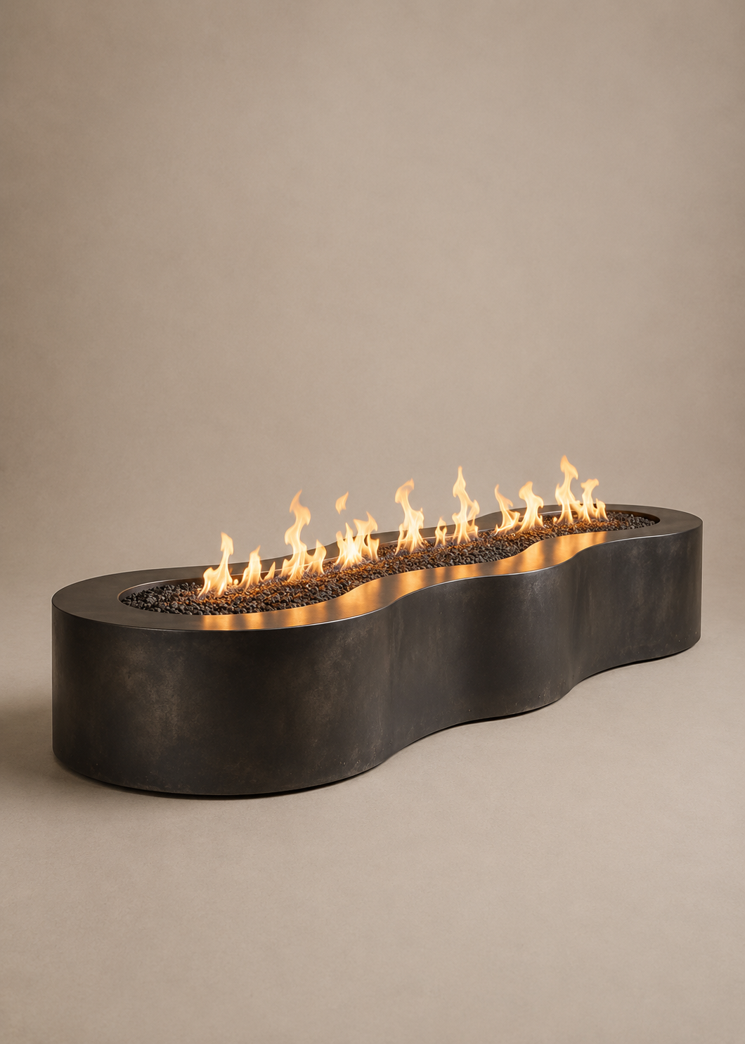 Linear Gas Fireplace - 94" (18" Depth)