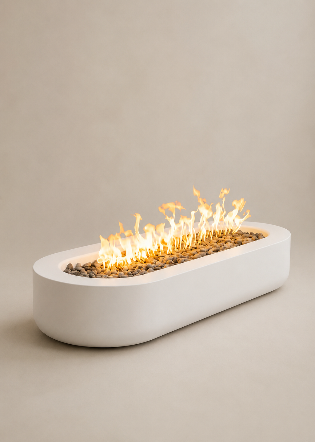 Racora Oval Outdoor Firepit