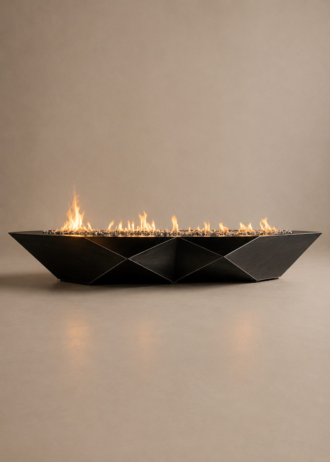 Linear Gas Fireplace - 118" (18" Depth)