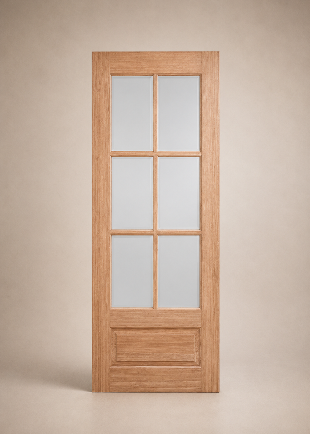 Unfinished Mahogany Wood Door - Single Door TDL Glass 2'0"-3'0" Wide (6'8" & 8'0")