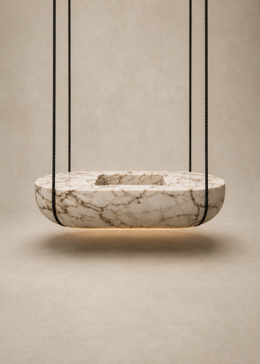 Marble Table Base - Oval Suspended Sink