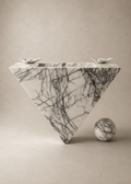Triangle Vanity w/ball 34" x 34" x 16" ball 8"