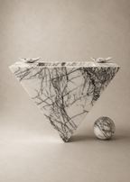 Triangle Vanity w/ball 34" x 34" x 16" ball 8"
