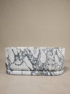 Marble Table Base - Oval w/ Base
