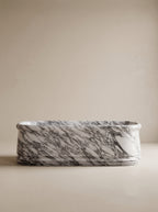 Marble Table Base - Oval w/ Stepped