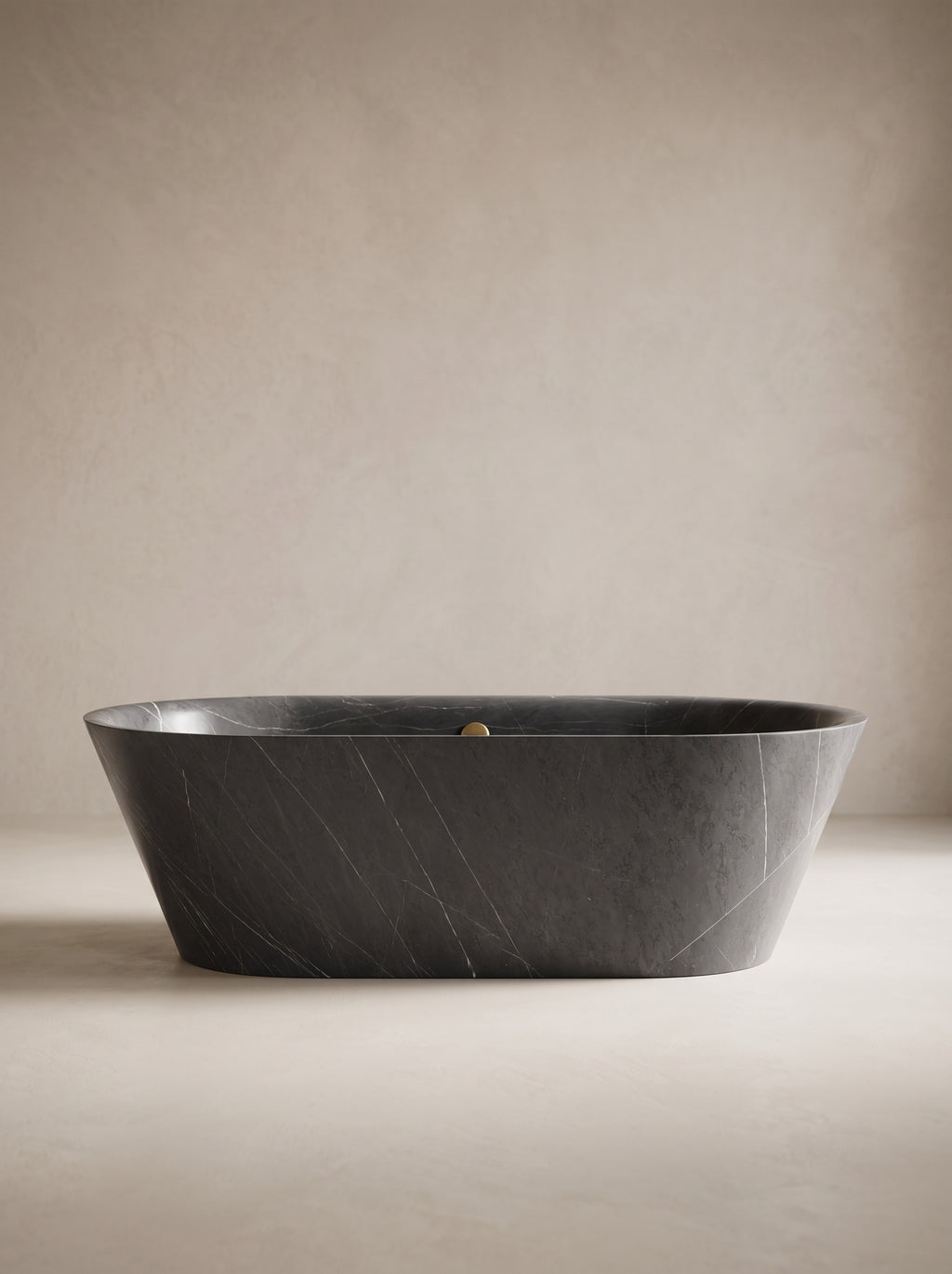 Marble Table Base - Slanted Oval