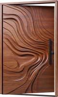 Rivolo Carved Sapele Pivot Door