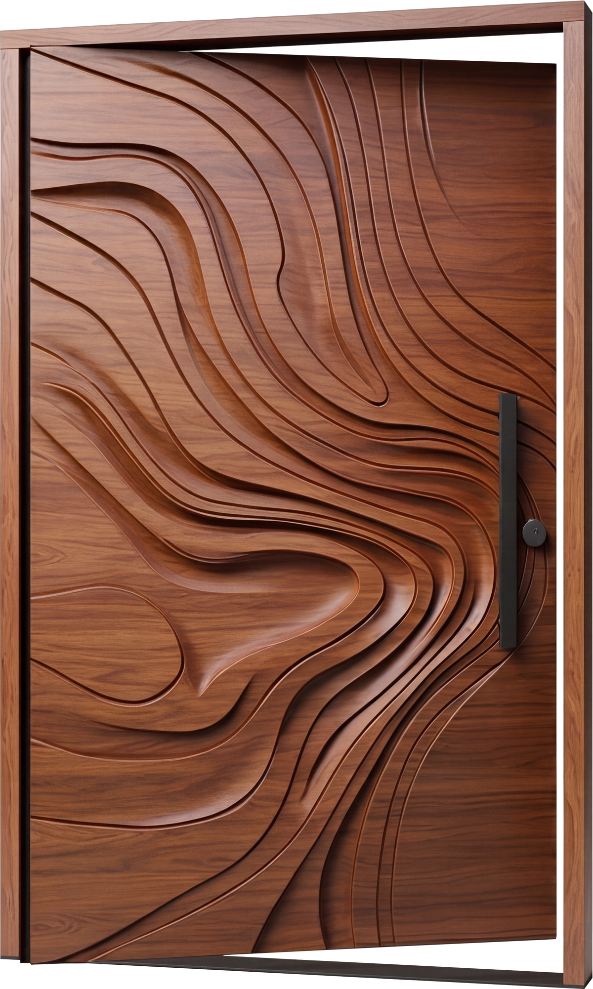 Rivolo Carved Sapele Pivot Door