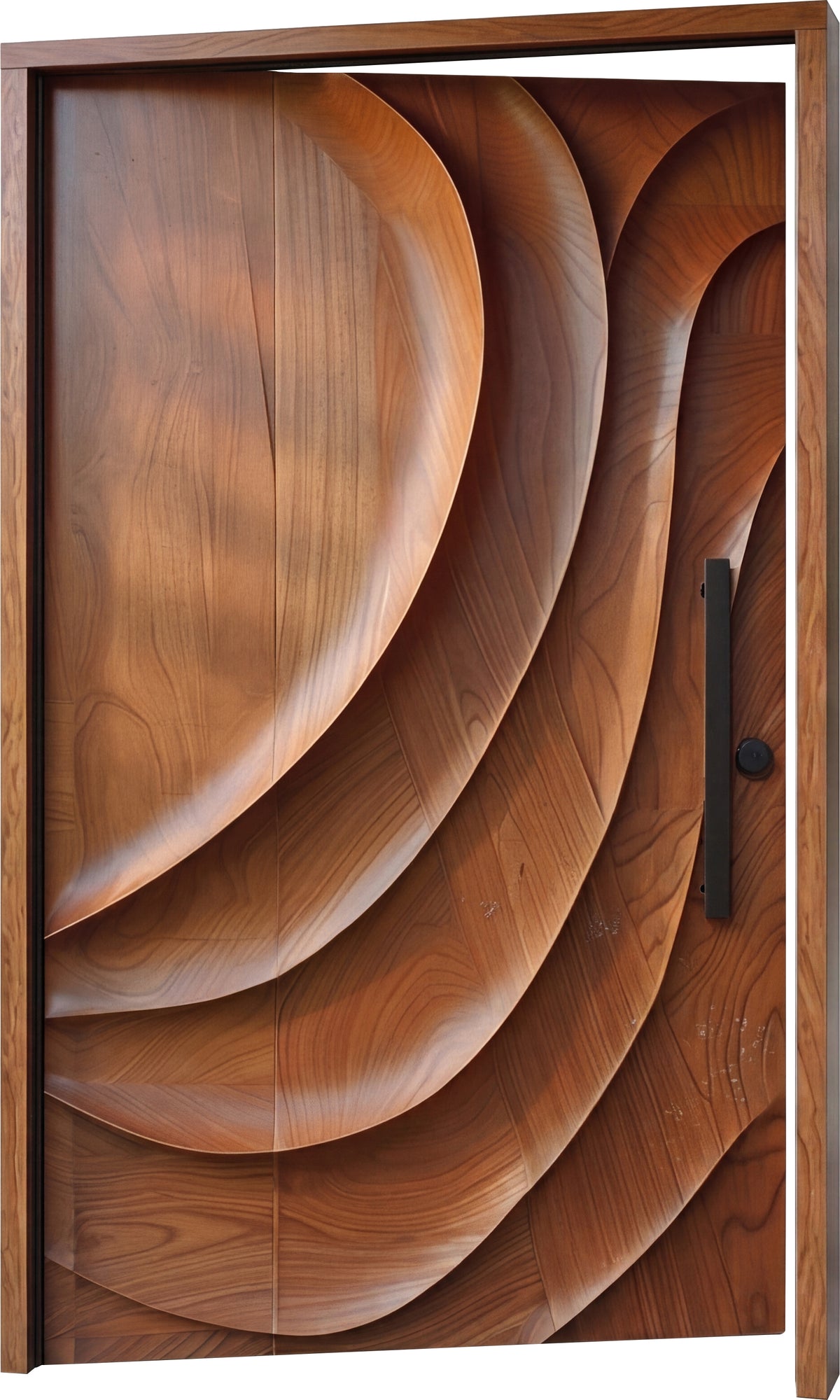Dunara Carved Sapele Pivot Door
