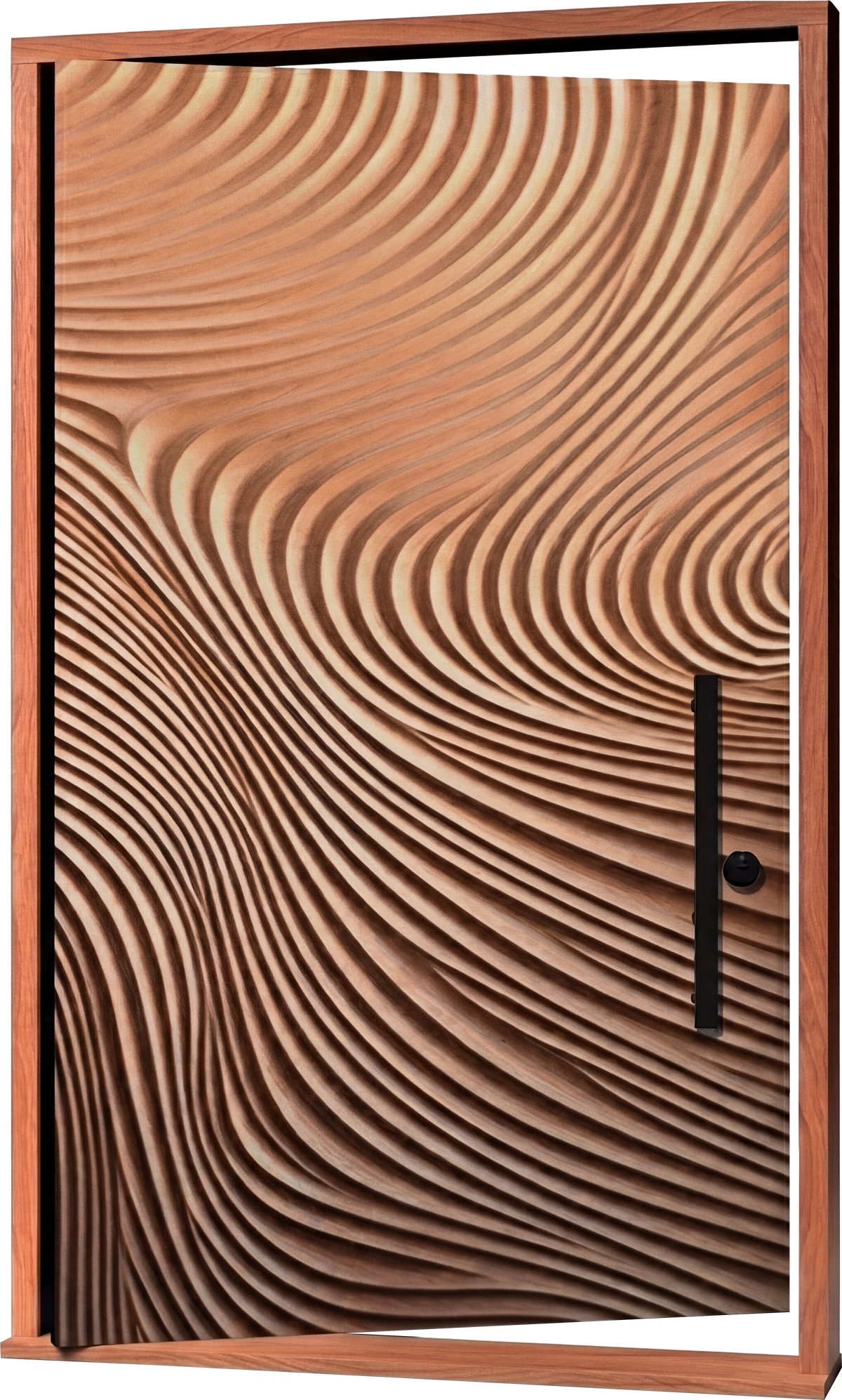 Ventara Carved Sapele Pivot Door