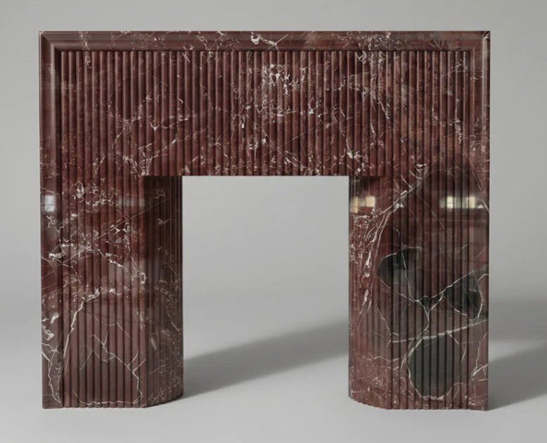 Marble Table Base - Modern Fluted 60" x 50" x 8"