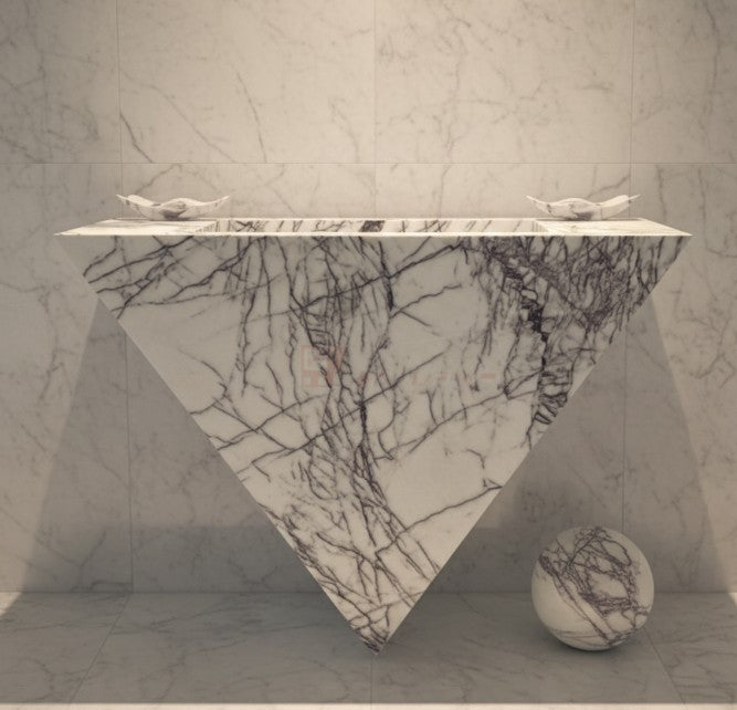 Triangle Vanity w/ball 34" x 34" x 16" ball 8"