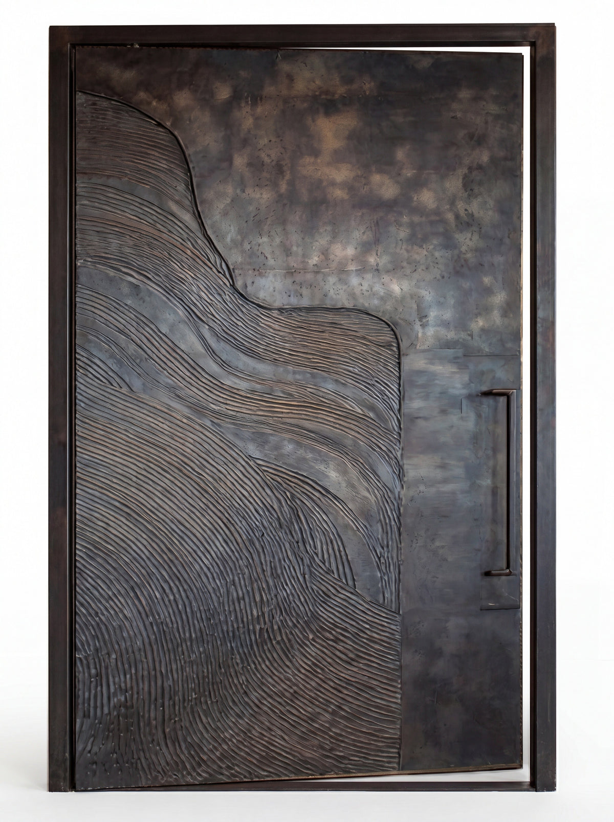 Striata Aluminum Pivot Door
